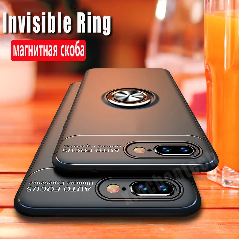 

Shockproof Case for Huawei Honor 9 10 Lite 8C 8X case Silicone Soft TPU Back Cover For Huawei Nova 3 3i 4 Case Magnet Bracket