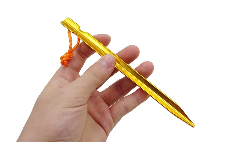 Ultraleve de alumínio tenda pegs e reflexivo