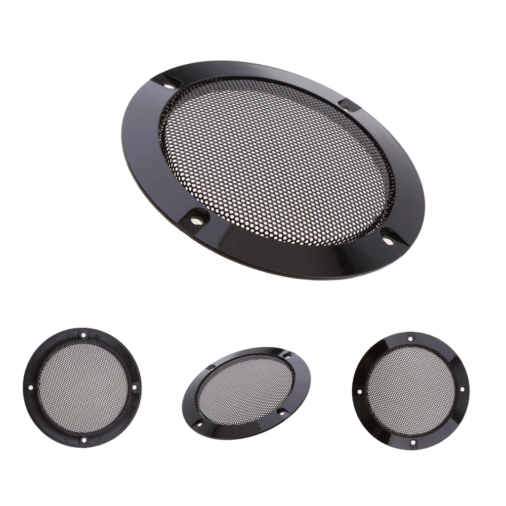 4 Pieces 4 inch Replacement Round Speaker Protection Mesh Cover Speaker Grille Home DIY