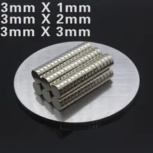 

10Pcs 3mmx1/2/3mm NdFeB magnet N35 permanent magnet ultra small round magnet
