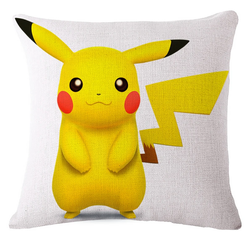 Мультяшный винтажный домашний декор Pokemon Pikachu декоративные подушки из хлопка и