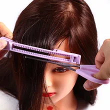 Portable Hair Scissors Hairdress Bangs Clipper Hair Cut Tools & Bangs Clip Magic DIY Hair Cutting Clipper Hair Cut Set