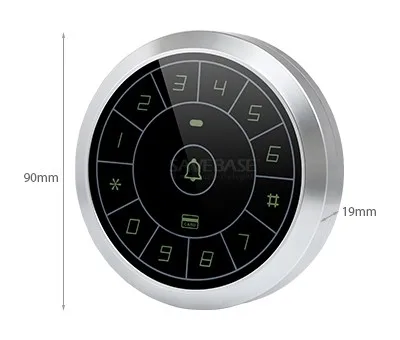 Homsecur Водонепроницаемый Замок 125 кГц RFID Доступ Управление+ Wiegand 26+ дверной звонок+Подсветка