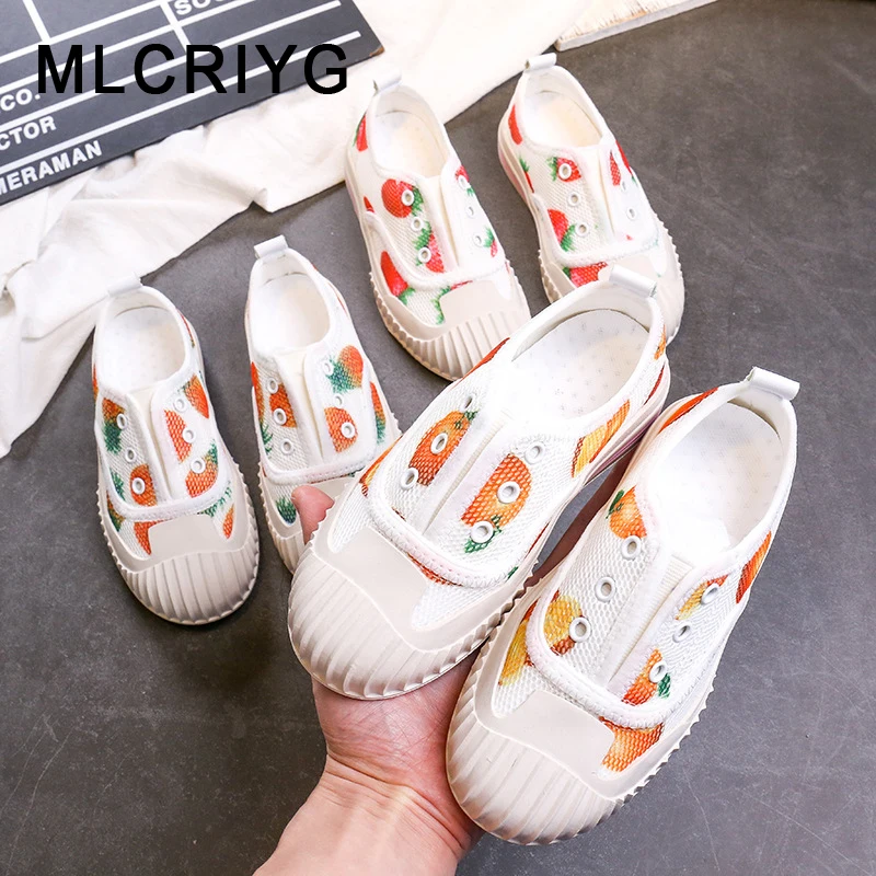 

2019 Autumn Kids Casual Sneakers Baby Girls Sport Sneakers Children Mesh Slip On Shoes Boys White Brand Sneakers Soft Trainers