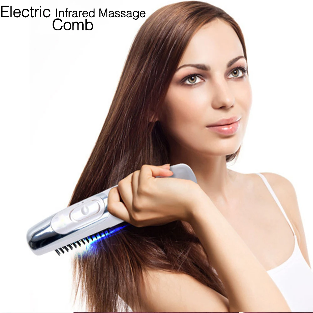 

Hot Selling Portable Electric Ionic Hairbrush Electric Wireless Infrared Ray Massage Comb Home Travel Using Electric Hair Brushe
