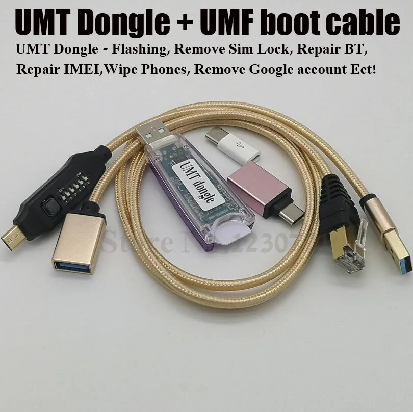 Новая версия UMT Dongle 2 Key + кабель загрузки UMF для Samsung Huawei LG ZTE Alcatel ремонт и