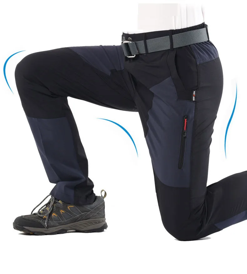 Мужские летние быстросохнущие Водонепроницаемые Софтшелл брюки уличные эластичные походные брюки для рыбалки и велоспорта