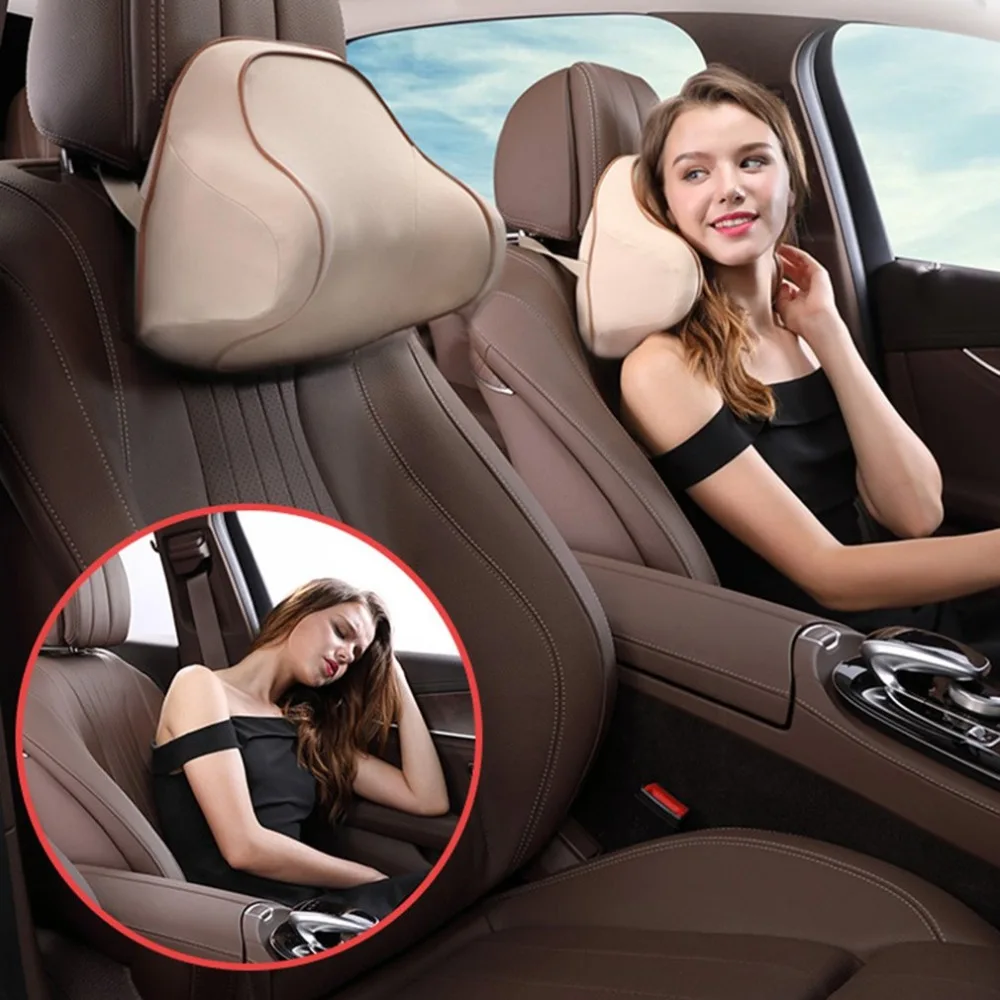 

Classic Car Head Supports Memory Foam Head Pillow Car Seat Head Neck Rest Massage Memory Foam Cushion Support Headrest Pillow