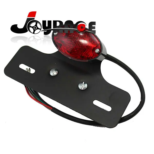 

Universal Motocross Racing Bike LED Brake Running Tail Light License Plate Mount