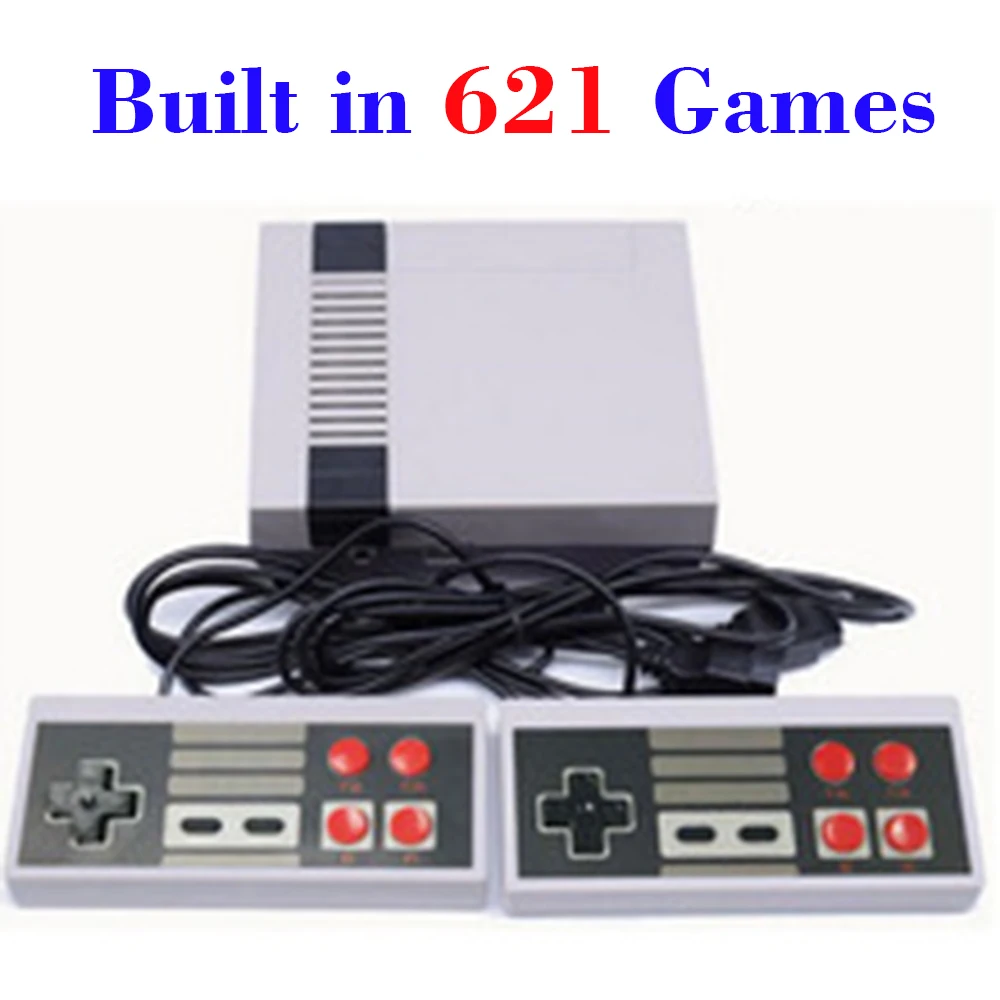 

Mini TV Game Console Support HDMI 8 Bit Retro Video Game Console Built-In 621 Games for NES games dual Handheld Gaming Player