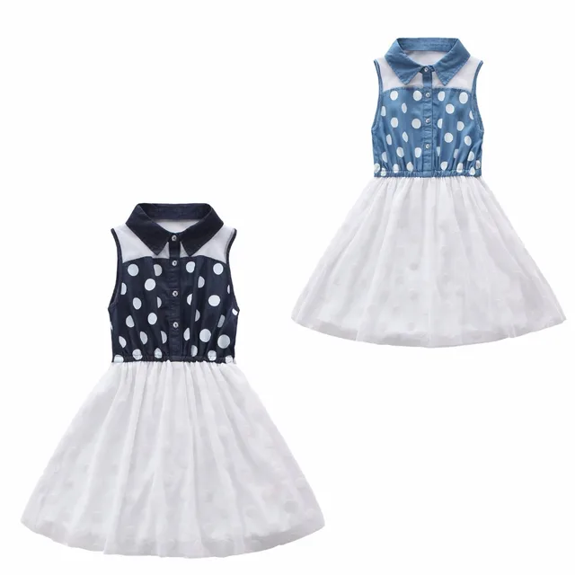 print denim girls christmas