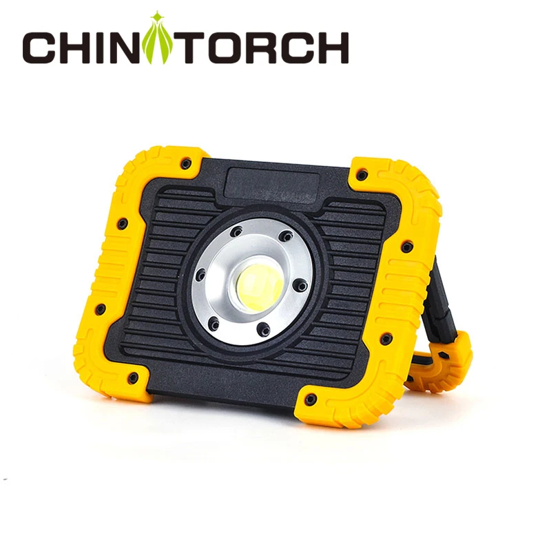 

LED Portable Work Light 18650 Battery Powered LED Spotlight Bright Outdoor Camping Lamp Car Repairing Emergency Work Flashlight