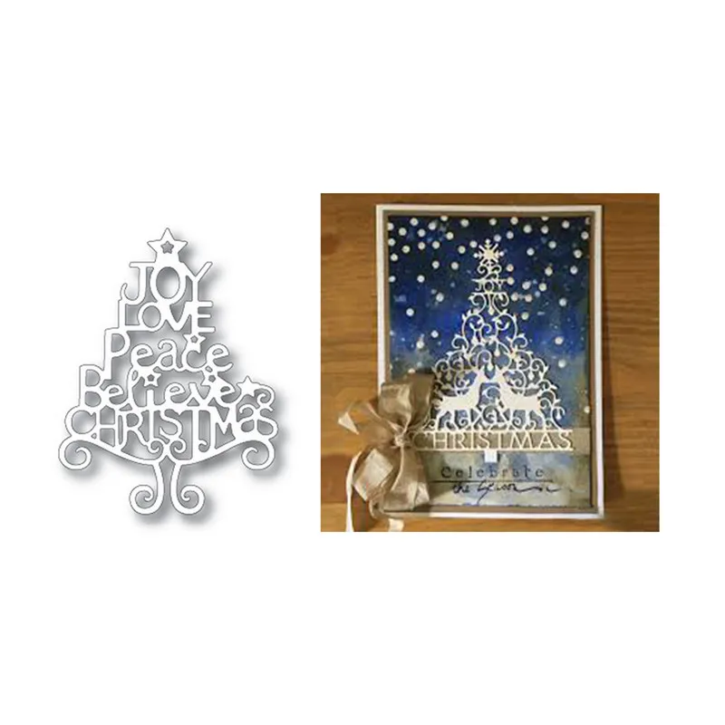 

GJCrafts Trees 92*123mm Plant Metal Cutting Dies For Scrapbooking Card Making Album Embossing Crafts Diecut Christmas New 2019