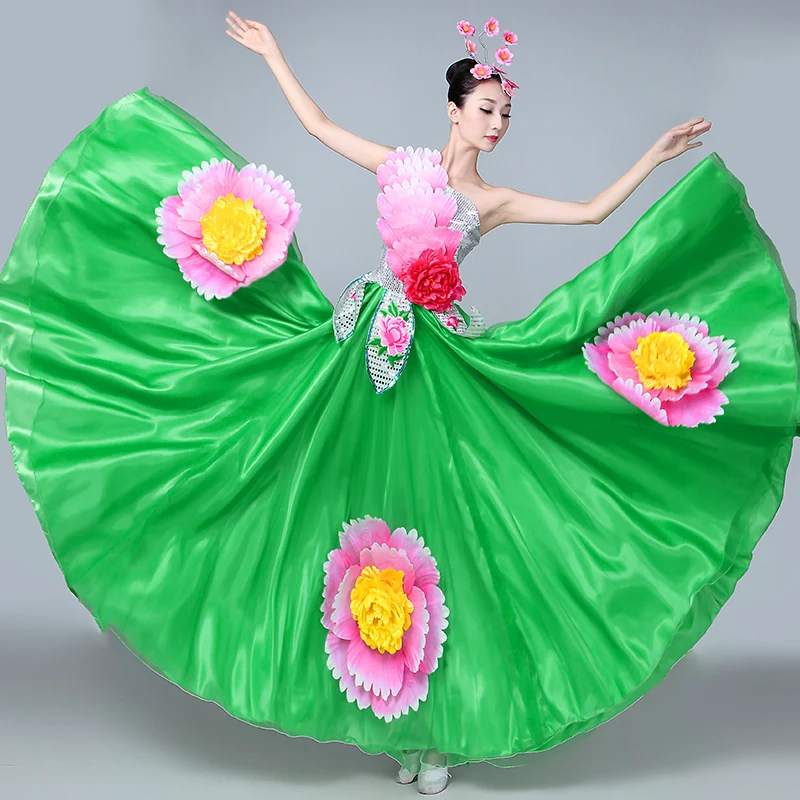 Flamenco Dress Woman Ballroom Dresses Spain Dancer Costume Women Spanish Costumes Gypsy Outfit Stage Performance Wear DN3591