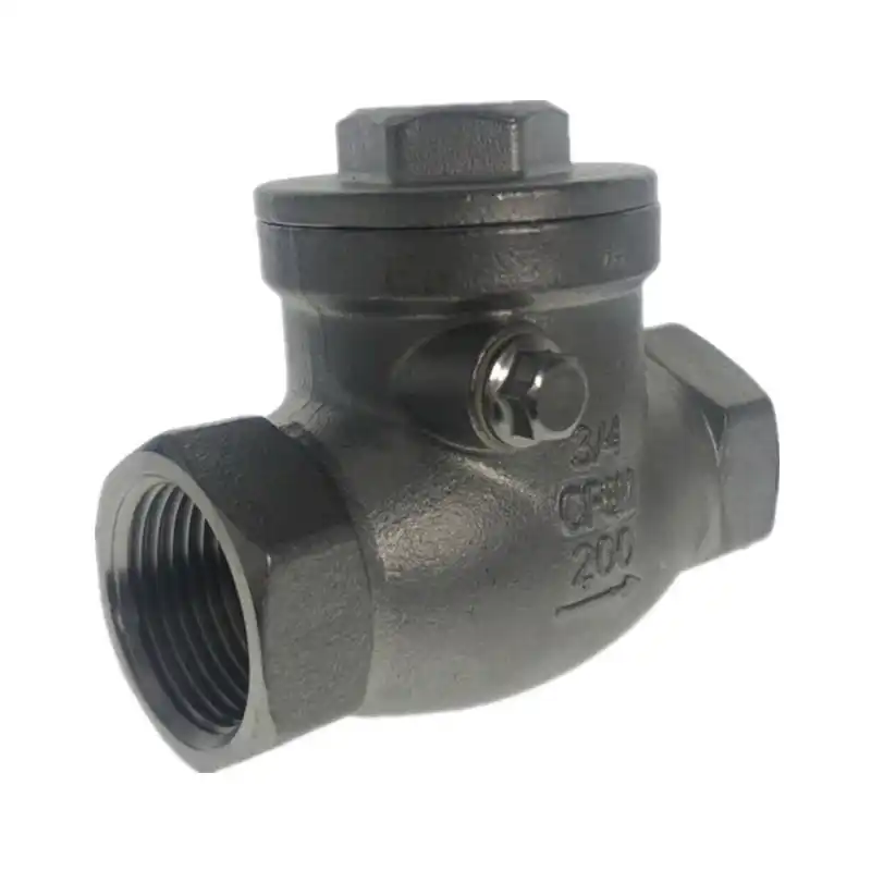 Sturdy BSPT 1-1//2 DN40 PN16 CF8M Threaded Swing Check Valve 200PSI Stainless Steel SS304 Female Check Valve Specification : DN40