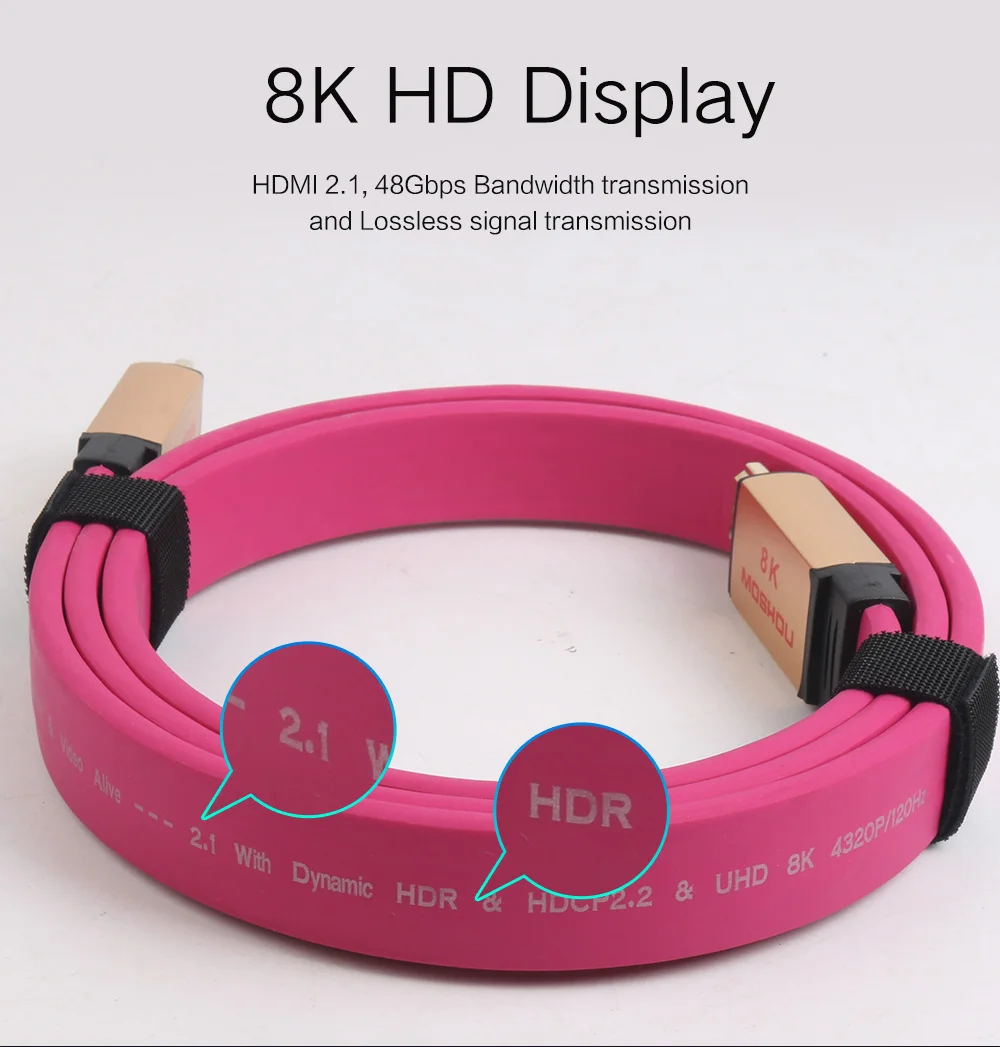 MOSHOU HDMI кабели 2,1 Усилитель UHD 8 к 60 Гц динамический HDR 4:4:4 4 к 120 Гц 48Gps HDCP2.2 с ARC Аудио Видео 1 М 1,5 м 2 м 5 м 10 м 15 м