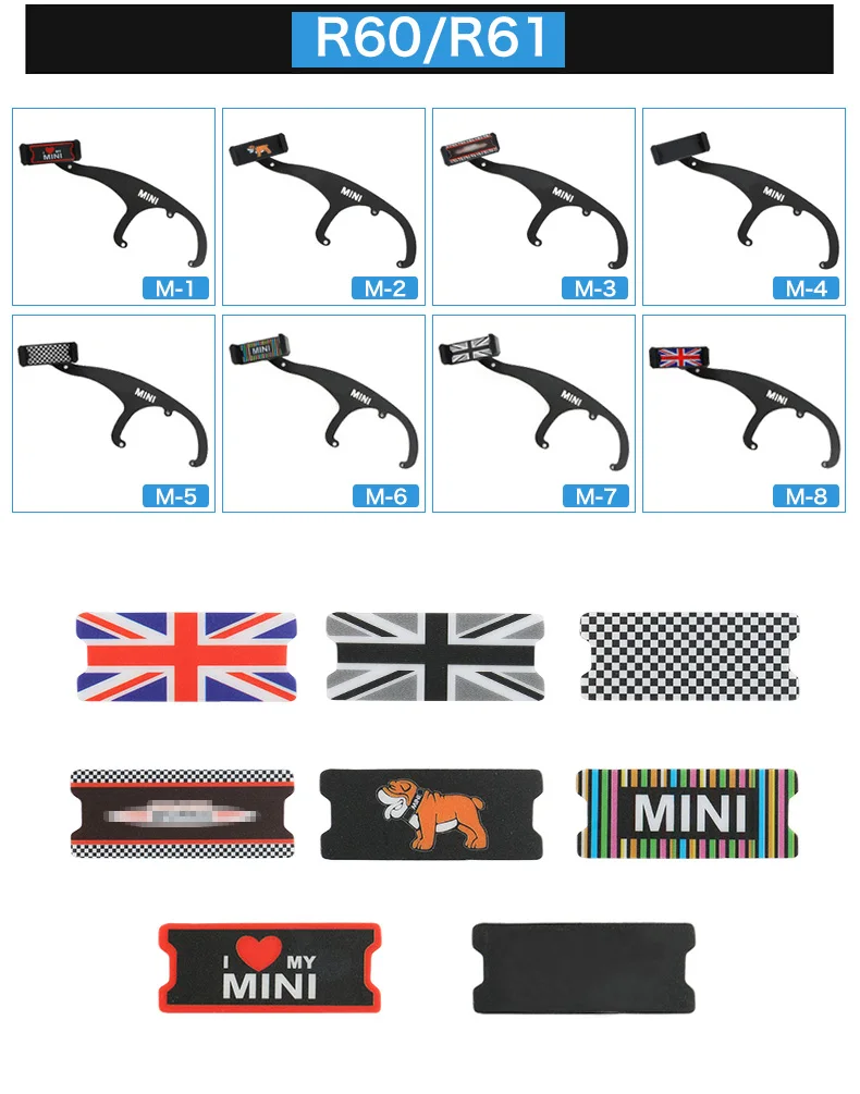 AMBERMILE Car Interior Mobile Phone Holder Bracket Rotatable GPS Holder for Mini Cooper Countryman R60 Paceman R61 Accessories (6)