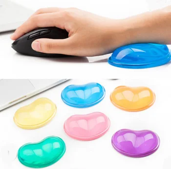 

HHD-GJ colorful Gel Wavy Mouse Pad Wrist Rest Support for Desktop PC Computer Silicon pad mat