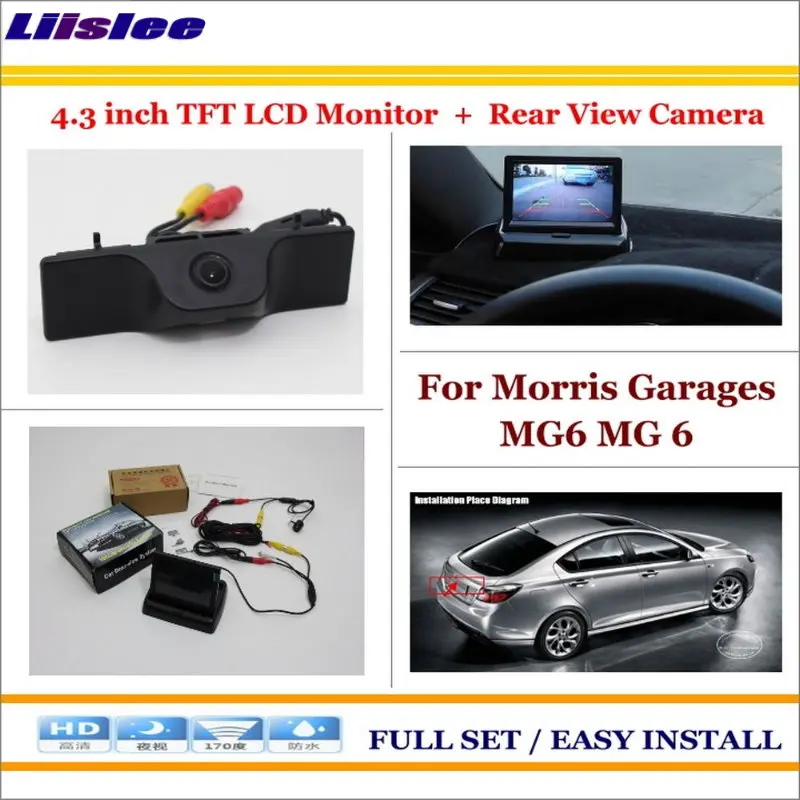 

For Morris Garages MG6 MG 6 Auto Back UP Reverse Camera & 4.3" Color LCD Monitor Screen 2 in 1 Rearview Parking System