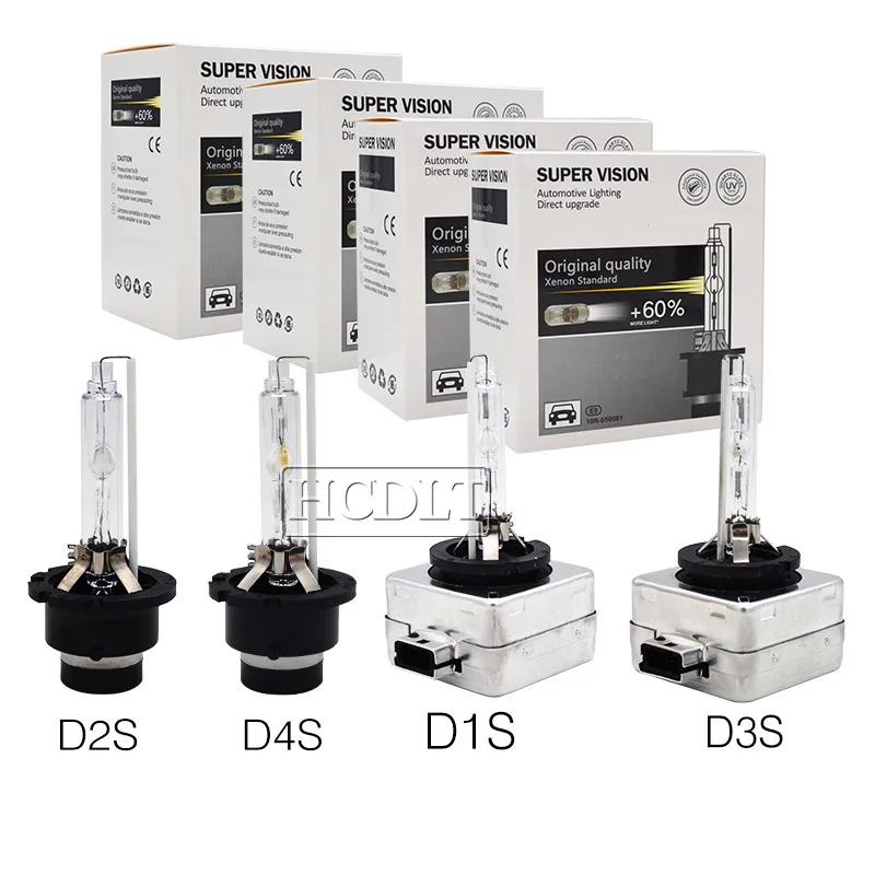 HCDLT Original HID Xenon 55W D1S Bulb 5000K D2S 4300K D3S 8000K D4S Xenon Auto Headlamp 35W D1R D2R D3R D4R HID Headlight Lamp  (5)