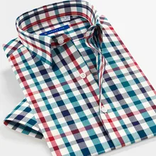 Smart Five хлопок мужские рубашки Летняя Повседневная рубашка с коротким рукавом высокое качество рубашки в клетку для мужчин SFS5A315