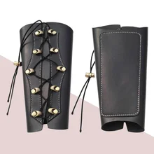 Черный из искусственной кожи стрельба из лука мишень для стрельбы из лука Arm Guard повязка на предплечье Armguard протектор