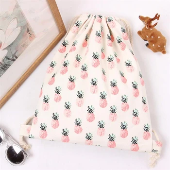 

2018 Maison Fabre Women Pineapple Drawstring Beam Port Backpack Shopping Bag breathable Backpacks for Travel Daily Party C0417