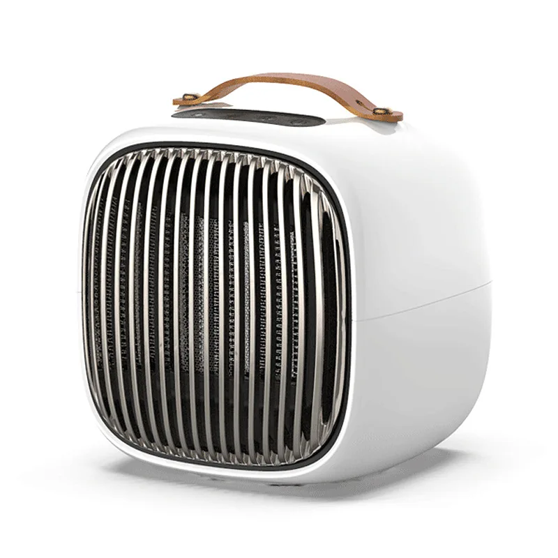 Mini Electric Heater Portable PTC Ceramic Air Warmer Handle Small Fan