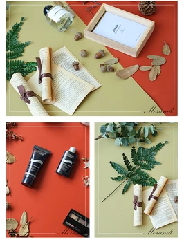 

Morandi Solid Color Double-sided Photography Backdrop Paper Board Tabletop Shooting Background Adornment for Foods Makeup Tools