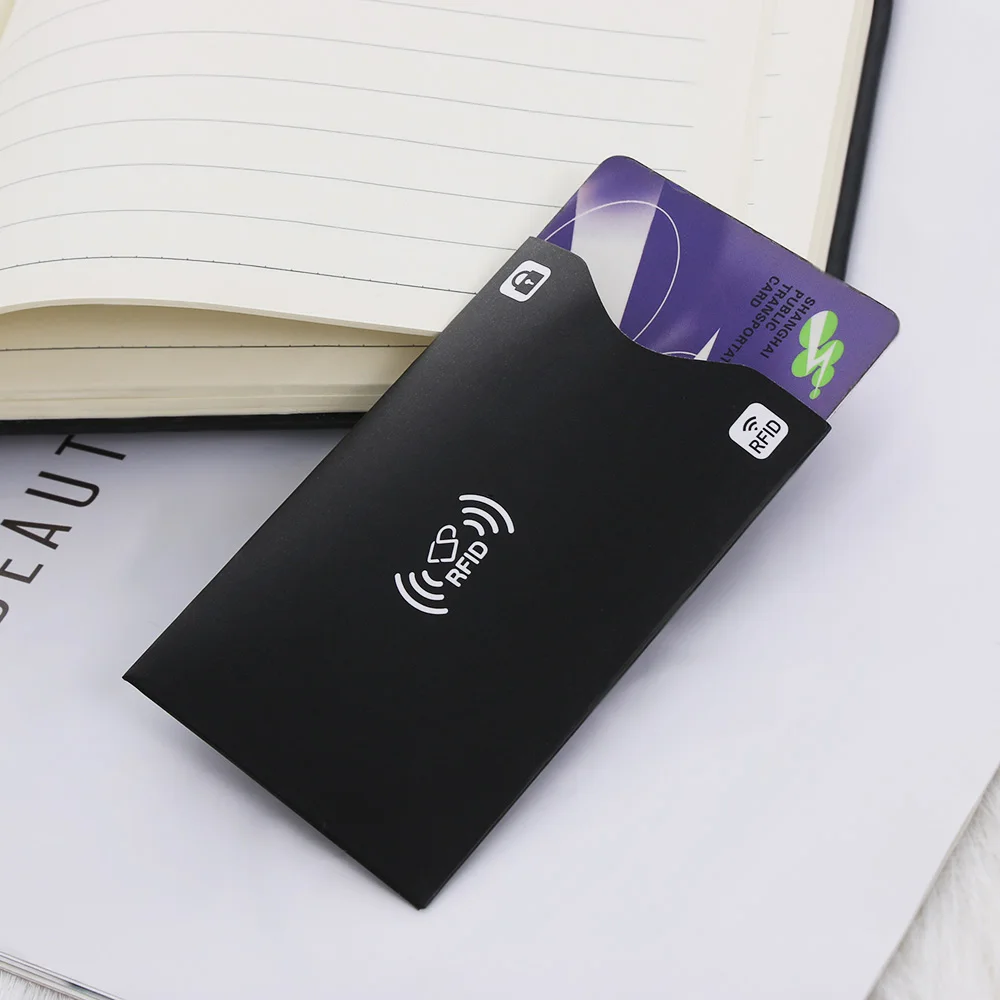 

2PCS RFID Card Holder Protect Case Aluminium RFID Blocking Bank Anti thief Wallet Credit Cards Case Safety Reader Smart Shield