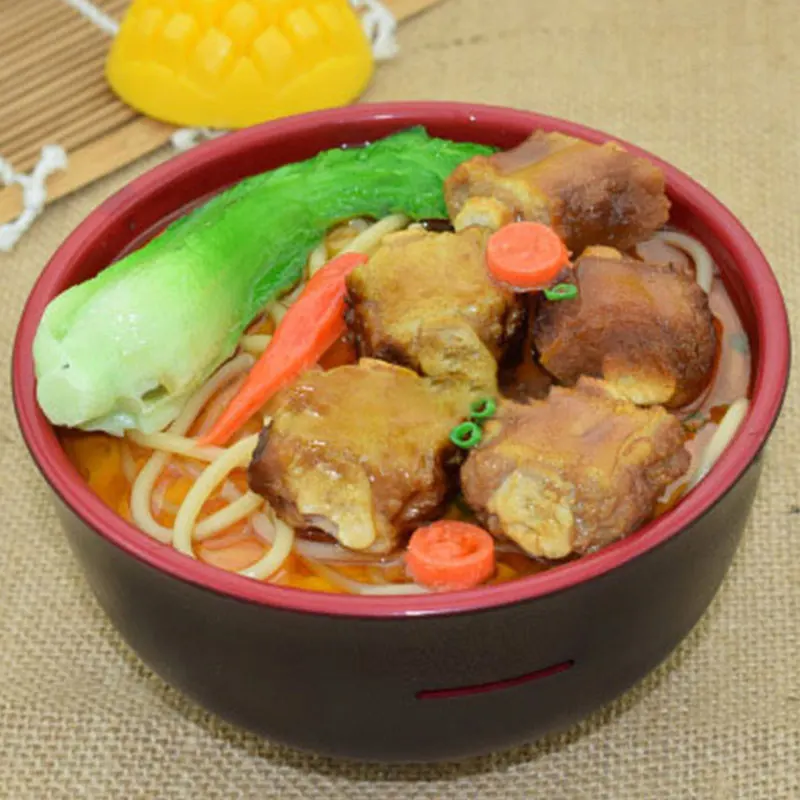 ПВХ моделирование Udon лапша ресторанная модель японские ручные продукты из лапши