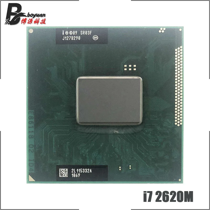 Intel Core i7-2620M i7 2620M SR03F 2,7 GHz двухъядерный четырехъядерный процессор 4M 35W Socket G2/rPGA988B