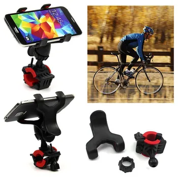 

New 360 Degree Rotatable Bicycle Bike Phone Holder Handlebar Clip Stand Mount Bracket For iPhone Samsung Cellphone GPS MP4 MP5