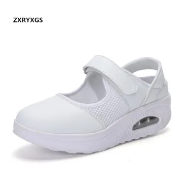 

2019 Breathable and Comfortable Mesh Shoes Woman Summer Sandals Light Plus Size Air Cushion Shoes Casual Shoes Women Sandals