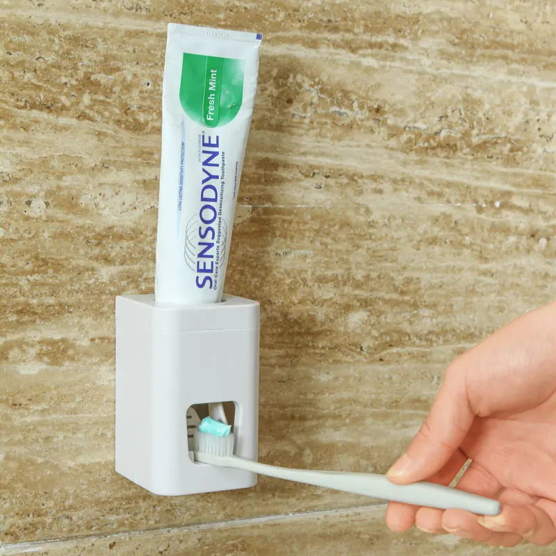 Automatic creative Simple toothpaste wall toothbrush holder Strong