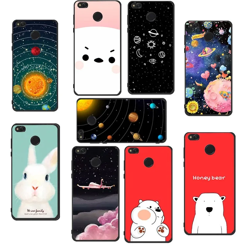 Luxury Case for Xiaomi Redmi Note 4 Cover Coque Black Silicone Soft TPU For 4a 5a 4x Mi A1 Shell Capa |