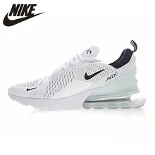 Nike Air Max 270 Men's Running Shoes,Outdoor Sneakers Shoes,Lightweight White & Light Blue, Breathable Wear-resistant AH8050 100