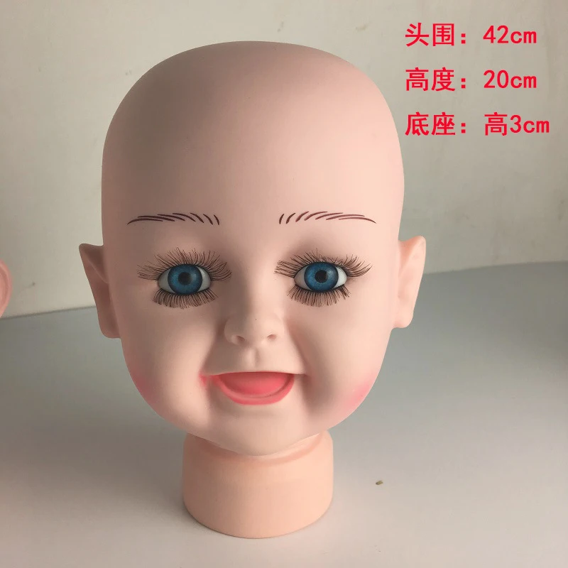 Durable Plastic Baby Kids Mannequin Head Dummy Display Scarves Wigs Hats