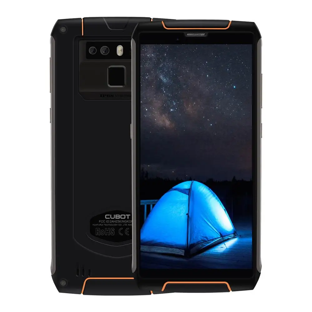 Cubot KingKong 3 Android 8,1 смартфон MTK6763T Восьмиядерный 5,5 дюймов 4 Гб 64 Гб 13 МП 6000 мАч IP68 водонепроницаемый мобильный телефон - Цвет: Black