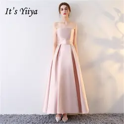 Это Yiiya без бретелек Элегантные Роскошные пикантные вечерние платья длиной до пола Длина натуральный известный дизайнер вечерние