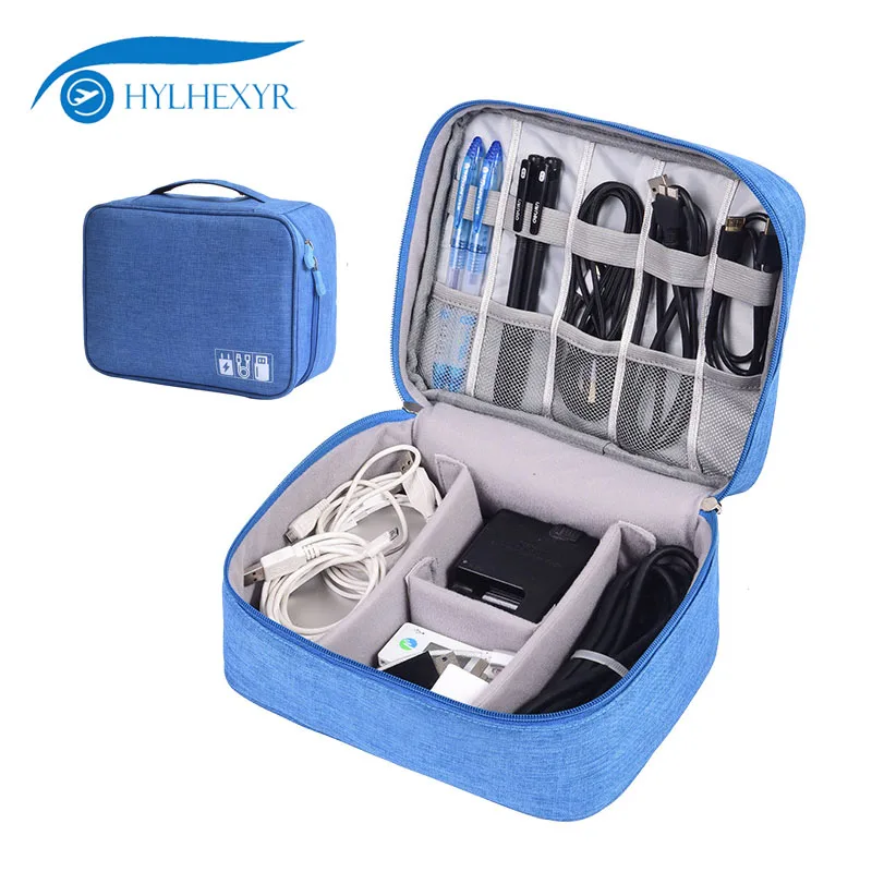 

Hylhexyr Waterproof Data Line Cable Finishing Bags Charging Digital Devices Bag Packet USB Flash Drive Bag Travel Accessories