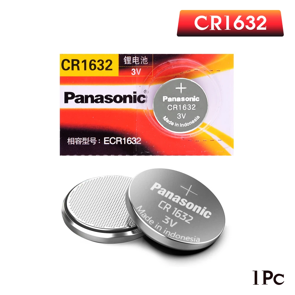 

Panasonic cr1632 button cell coin battery 3v watch remote control car keys DL1632 ECR1632 GPCE1632 lithium battery