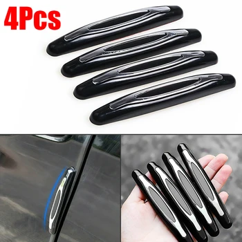 

Strips Black 110*12mm Car Truck 4pcs Molding Decoration Bumper Kit Edge Anti-Scratch Accessories Durable Useful