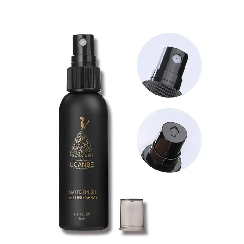 New 50ml Cosmetic Natural Setting Spray Makeup Moisturizing Long Lasting Foundation Fix Matte Finishing Setting Spray Cosmetics