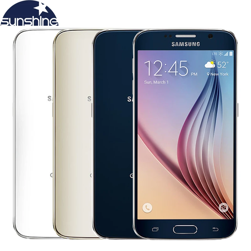 Original Unlocked Samsung Galaxy S6 Mobile Phone 3G RAM 32G ROM Octa Core 5 1 16