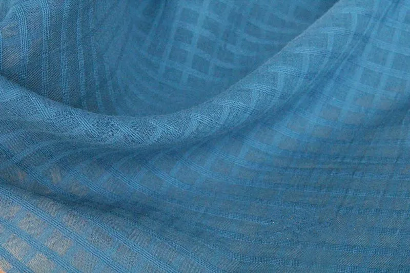 112*50cm Japan Blue Checks High Quality Cotton Fabric for DIY Sewing