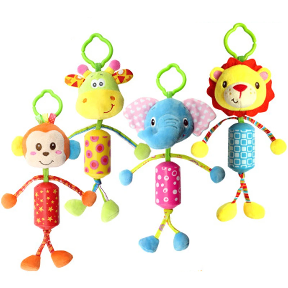 

Infant Toys Mobile Baby Plush Toy Bed Wind Chimes Rattles Bell Toy Baby Crib Bed Hanging Bells Handle Development Soft Toys Gift