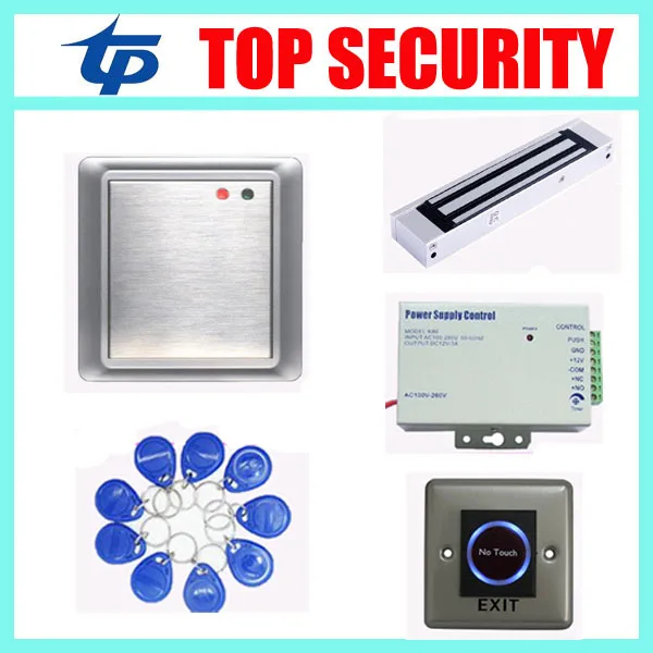 Access Control Systems Proximity Card Waterproof Standalone Access Control,Power Supply,Magnetic Lock,Exit Button,10pcs RFID key access control systems proximity card waterproof standalone access control power supply magnetic lock exit button 10pcs rfid key