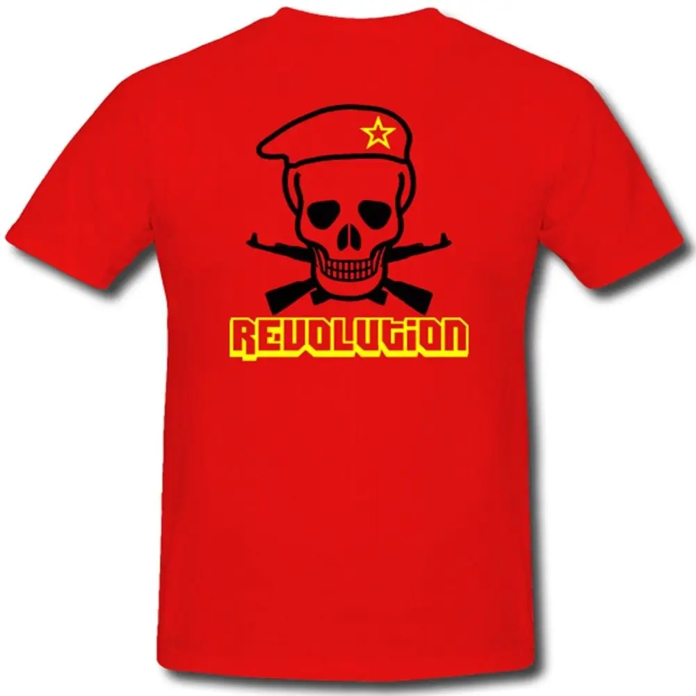 2019 Fashion 100% Cotton Slim Fit Top Solid Color Revolution Totenkopf Skullcustomize A Shirt |