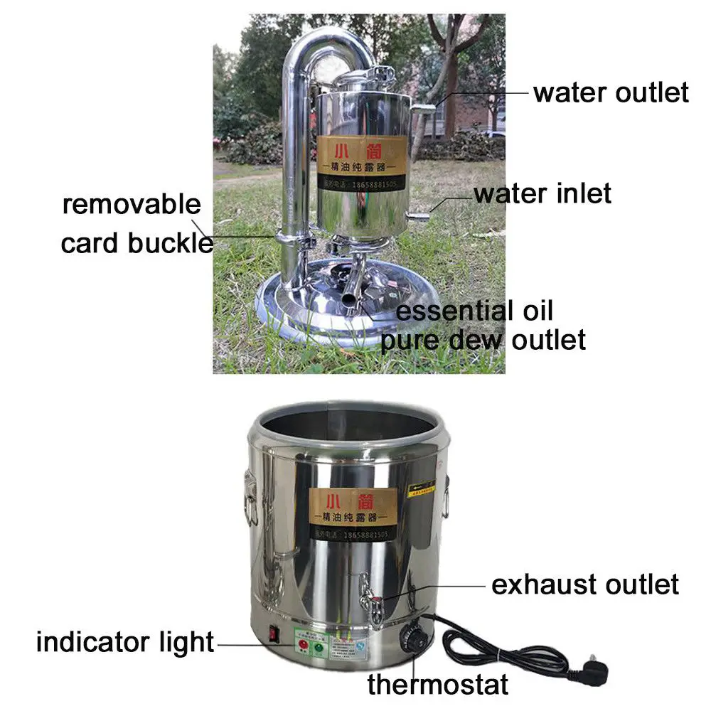 55Л литров 15Gal w/эфирное масло Seperator домашний нержавеющий автоматический Самогонный аппарат дистиллятор воды очиститель пивоварения наборы